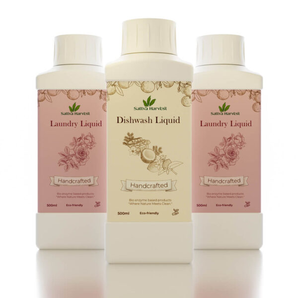 Combo of Natural Laundry Liquid & Dishwash   Liquid | 1000 ml & 500 ml - Image 2